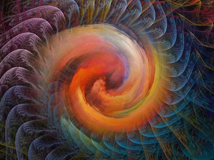 hypnotic multi-colored swirl